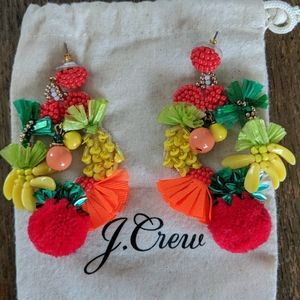 JCrew fruit bowl earrings